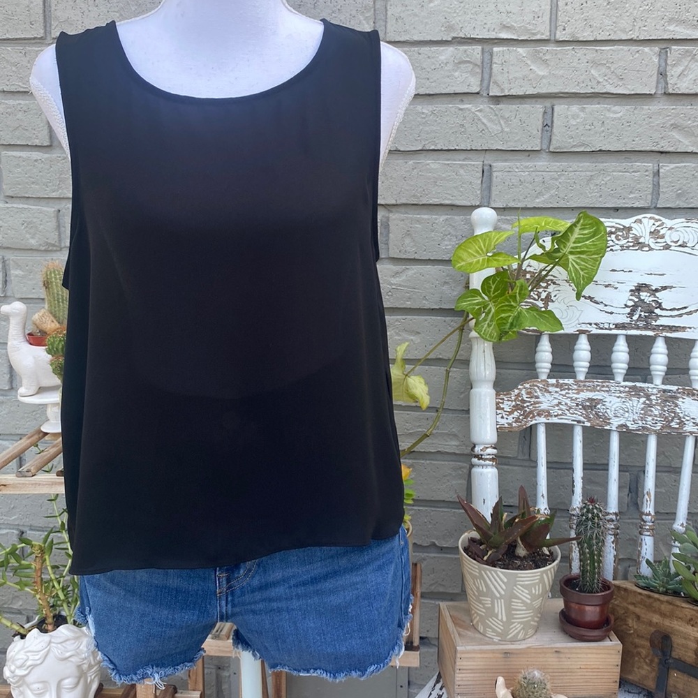 Black Sheer Tank